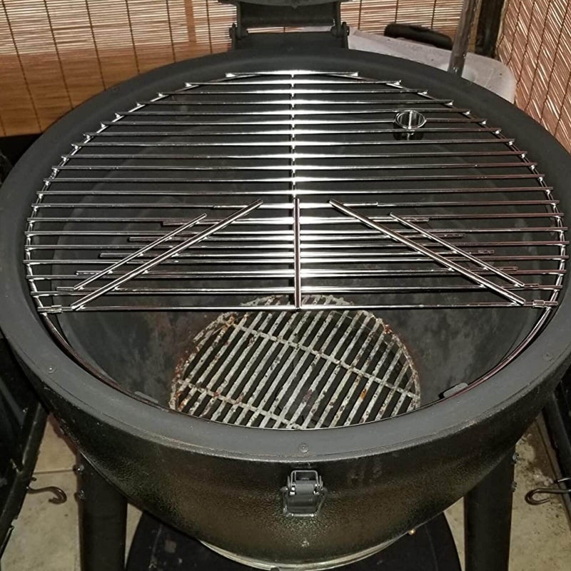 Grisun 19.5" Round Grill Grate for Akorn Kamado Ceramic Grill, Pit Boss K24, Louisiana K24, Char-Griller 16620, 304 Stainless Steel Solid Rod Cooking Grates - Image 3